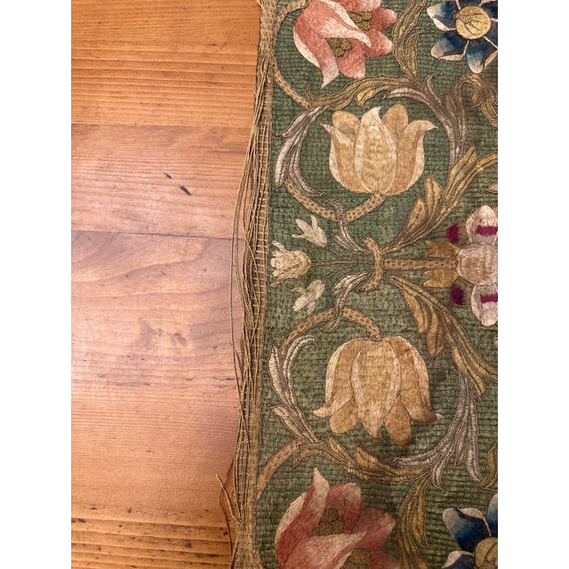 Late 18th Century Early 19th Century Silk Embroidery Fabric For Sale - Image 11 of 18