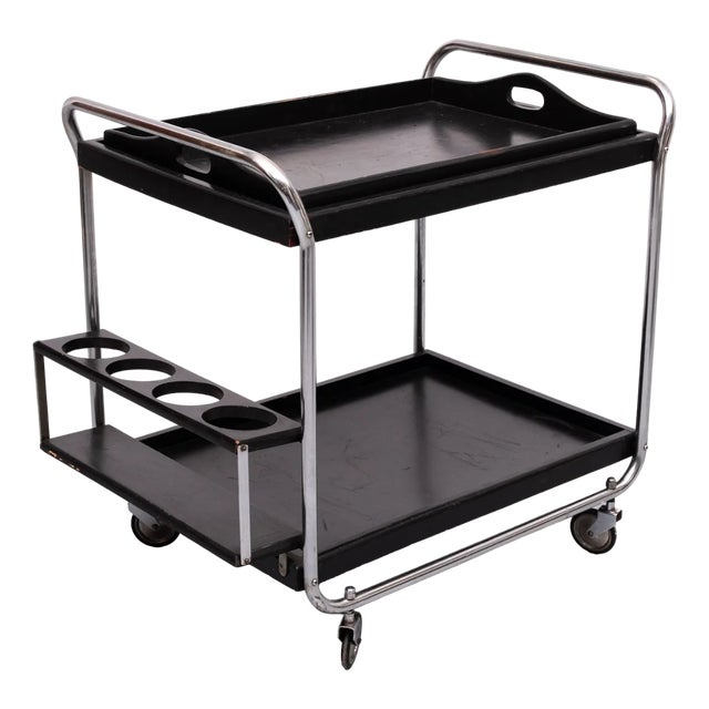 Bauhaus Style Serving Cart, Germany, 1960s For Sale