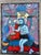 Vintage Folk Art Reverse Glass Painting of Christ With Chalice in Rustic Wood Frame For Sale - Image 4 of 8