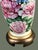 Contemporary Vintage Frederick Cooper Hand Painted Peonies Signed Floral Table Lamp For Sale - Image 3 of 12