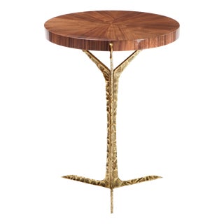 Alentejo Side Table in Walnut Veneer from Insidherland For Sale
