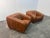De Pas D'urbino Lomazzi Pair of Vintage Piumino Armchairs by De Pas, d'Urbino & Lomazzi in Leather, Italy, 1970's For Sale - Image 4 of 10