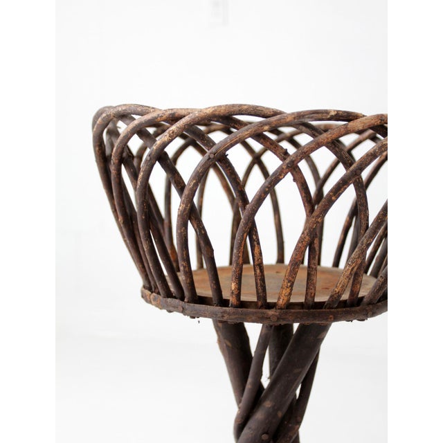 Antique Adirondack Twig Plant Stand For Sale - Image 15 of 18