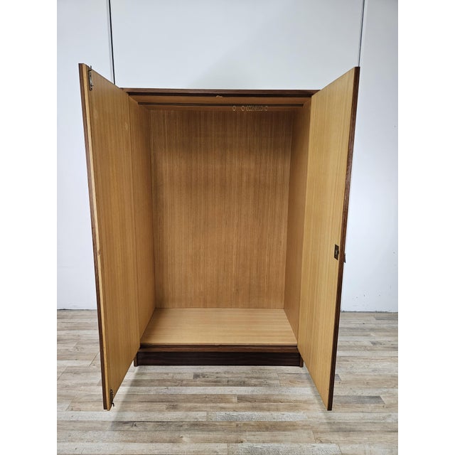 Mid-Century Veneered Wardrobe with Two Doors, 1960 For Sale - Image 15 of 18