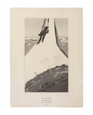 Max Klinger, Der Philosoph, Etching, 1885