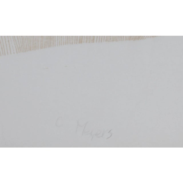 Minimalism Night Wood R, C. Meyers Intaglio, Signed and Numbered in Pencil For Sale - Image 3 of 3