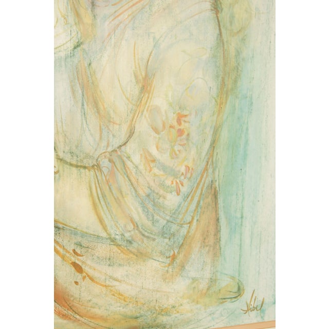 Edna Hibel Impressionist Style 'Beatrice and Baby' Lithograph For Sale - Image 10 of 13