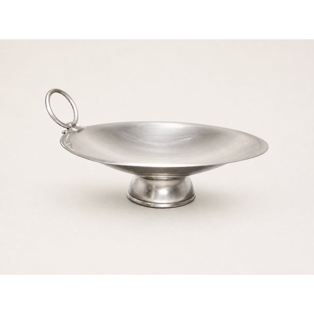 Art Deco French Stainless Steel Centerpiece Fruit Bowl, 1960s For Sale - Image 6 of 6