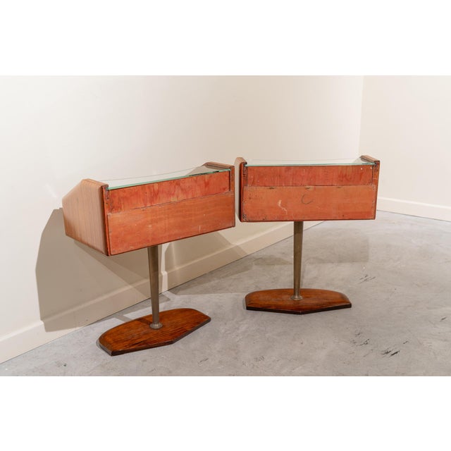 Italian Bedside Tables, 1950s, Set of 2 For Sale - Image 6 of 11