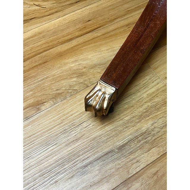 Wood Regency Revival Mahogany Shield-Top Pedestal Table, Circa 1910 For Sale - Image 7 of 9