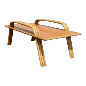Paul Frankl Style Tropitan Bamboo Coffee Table
