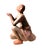 Ceramic Antique Terracotta Indian Couple Figures -Two Piece Set For Sale - Image 7 of 14