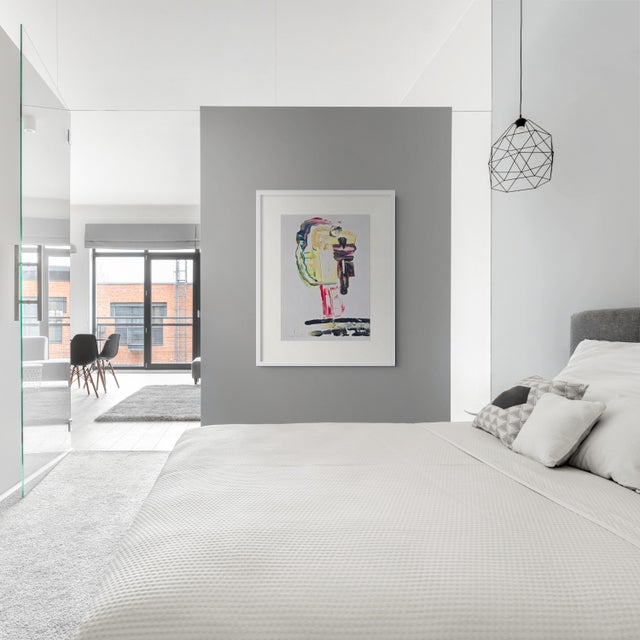 This striking original abstract female portrait by Diane Grant explores the human face through a contemporary language of...