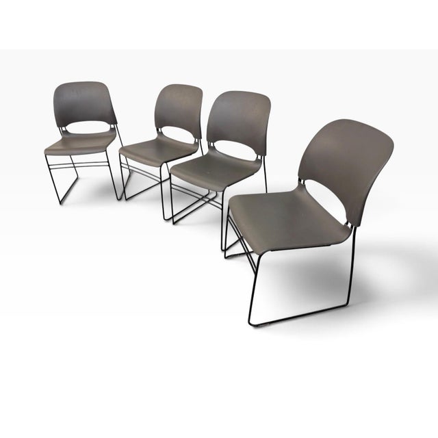 Modern Modern Herman Miller Limerick Stacking Chairs - Set of 4 For Sale - Image 3 of 7