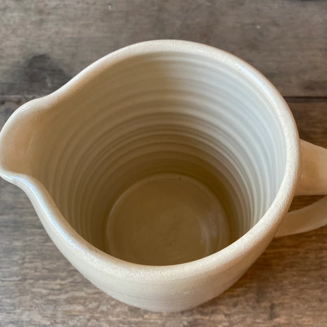 Vintage Signed Marshall Pottery Stoneware Pitcher For Sale - Image 4 of 12