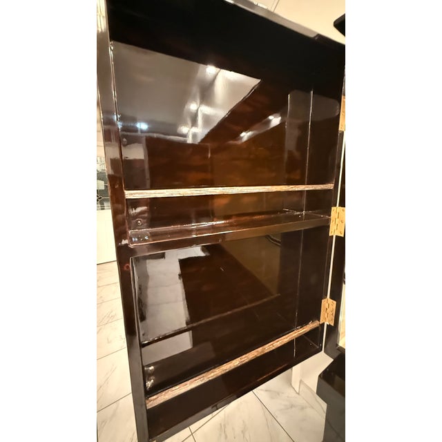 Century Furniture Prink Illuminated Art Deco Revival Bar Cabinet For Sale - Image 13 of 16