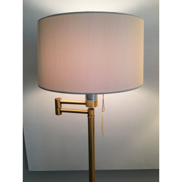 Traditional Modern Ralph Lauren Swing Arm Floor Lamp For Sale - Image 3 of 12