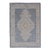 Medallion Designed Modern Oushak With Blue Background and Cream Border 2'7 X 3'11 For Sale