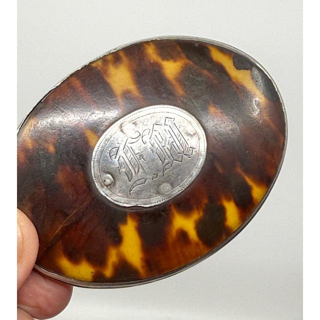 Metal 1910s Lovely Silver and Horn Snuff or Trinket Boxes For Sale - Image 7 of 18