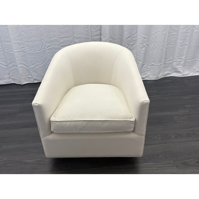 Rh Reginald Swivel Chair For Sale - Image 9 of 18
