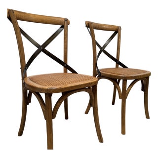 Arhaus Cadence Tan Chairs, Pair For Sale