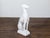 Mid 20th Century Midcentury Italian White Porcelain Sculpture of a Calm, Sitting Greyhound For Sale - Image 5 of 12