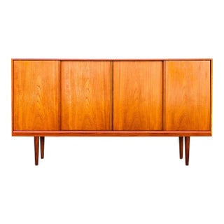 1960s Danish Mid Century Modern Teak Highboard For Sale
