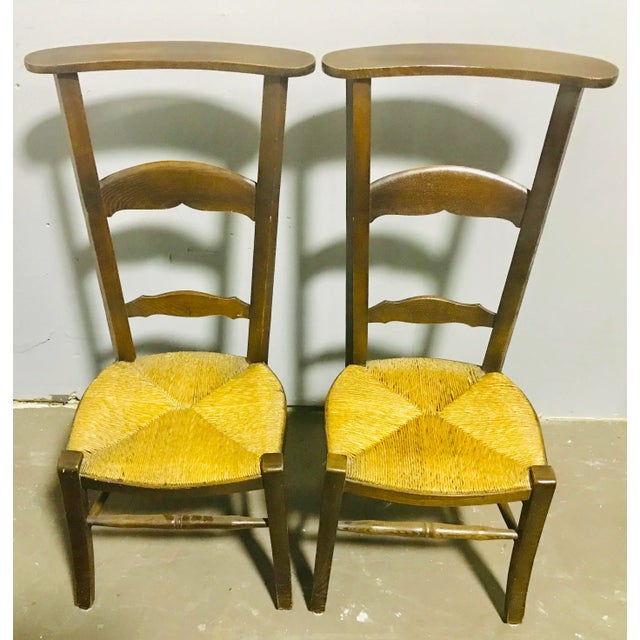 Vintage Mid Century Shaker Shawl Chairs- a Pair For Sale - Image 12 of 12