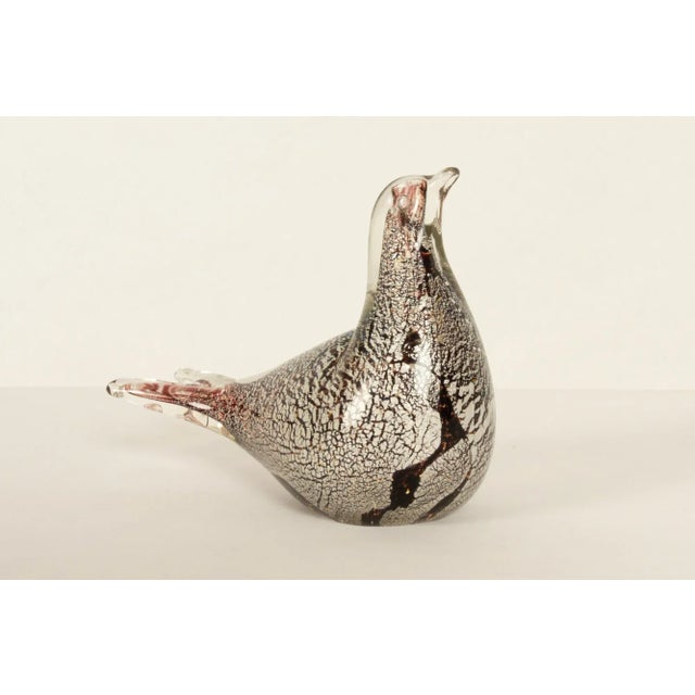Small Murano Bird. Italian vintage glass bird figurine from Murano with intricate patterns. Very good condition, no chips...