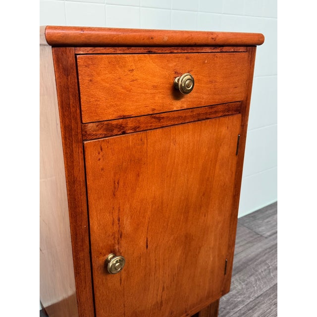 Wood Vintage Italian Wooden Nightstand, 1930s For Sale - Image 7 of 10