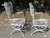 Metal Pair Woodard Iron Arm Chairs Andalusian Spanish Lace Pattern For Sale - Image 7 of 9