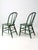 Farmhouse Antique Green Farmhouse Windsor Chairs Pair For Sale - Image 3 of 11