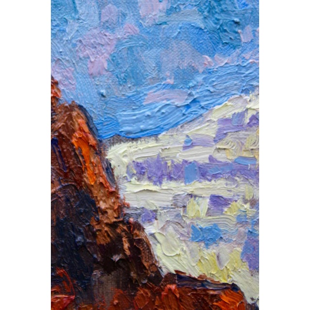 Textile "Grand Canyon" Contemporary Impasto Landscape Oil Painting For Sale - Image 7 of 12