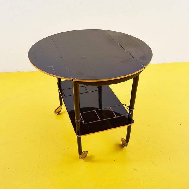 Vintage Art Deco Food Trolley, 1940s For Sale - Image 3 of 7