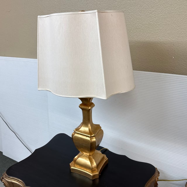 Baker Knapp & Tubbs Giltwood Table Lamps, Pair For Sale - Image 11 of 12