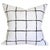 New pair of 22" square pillows covered in a designer fabric from Robert Allen Duralee with a beautiful black and grey...