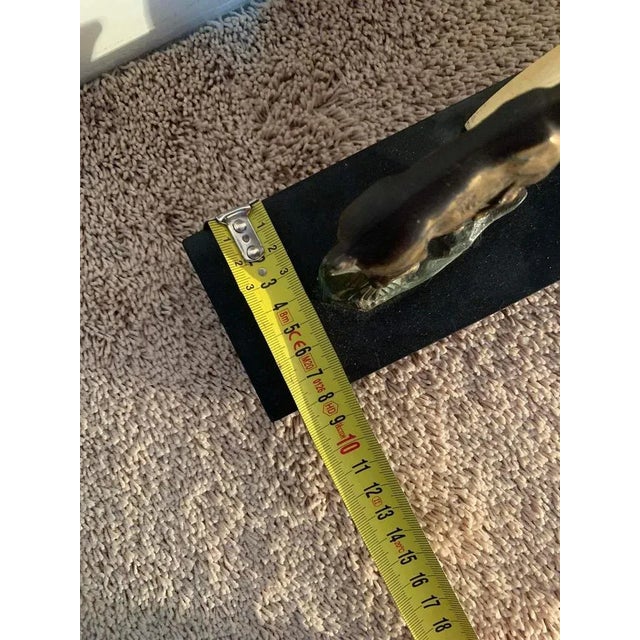 Art Deco Marble, Bronze and Brass Clock on a Chest of Drawers, 1930s For Sale - Image 4 of 11