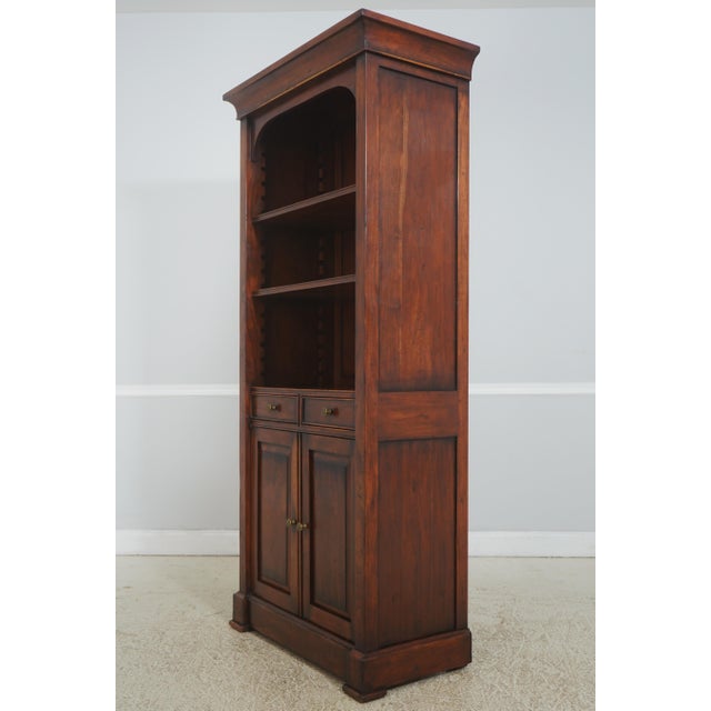Item: 72409: Mahogany Continental Style 2 Drawer 2 Door Tall Bookcase Age: Approx: 30 Years Old Details: Mahogany...