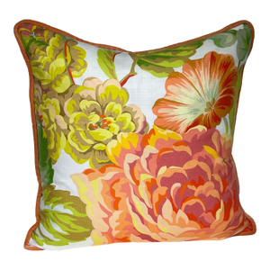 Mega Chintz Floral Linen Isaac Mizrahi Pillow
