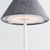 Metal Alluna Cordless Led Lamp 10" - Gray Linen Shade/White Base For Sale - Image 7 of 11