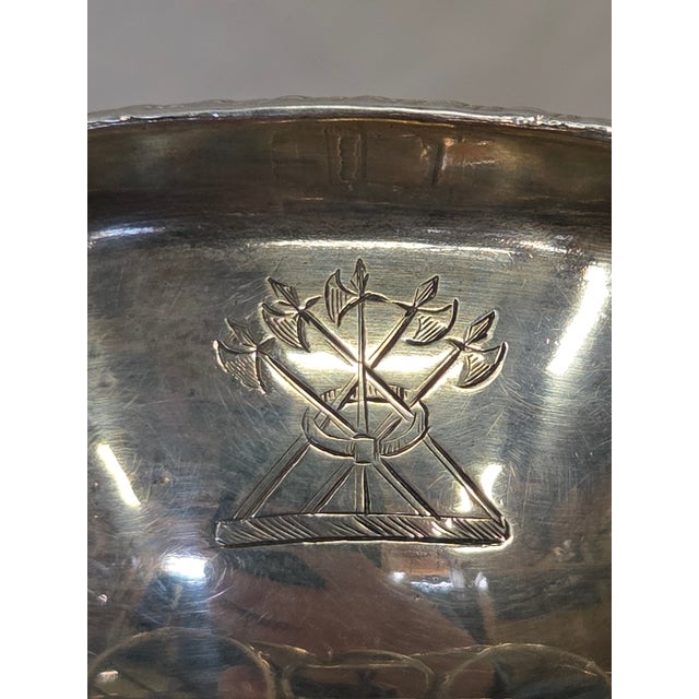 Late 19th Century Antique Sheffield Silverplate Toast Rack With Egg Cups, England, 19th Century For Sale - Image 5 of 18