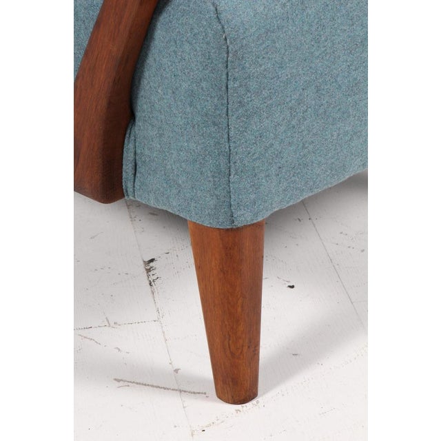 1940s Vintage Lounge Chair in Boucle by Alfred Christensen, 1940s For Sale - Image 5 of 8