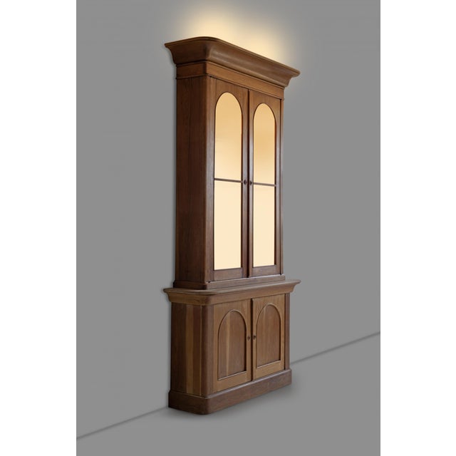 Tan 1970s John Dickinson Attributed Monumental Cabinet for the Historic Firehouse, San Francisco For Sale - Image 8 of 13