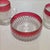 Vintage Ruby Flash Diamond Point Glass Condiment Set - S/3 For Sale - Image 4 of 7