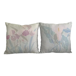 Vintage Jim Thompson Silk Pillow Covers- A Pair
