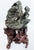 Asian Carved Figurative Precious Stone Sculpture on Root Stand For Sale In Miami - Image 6 of 10