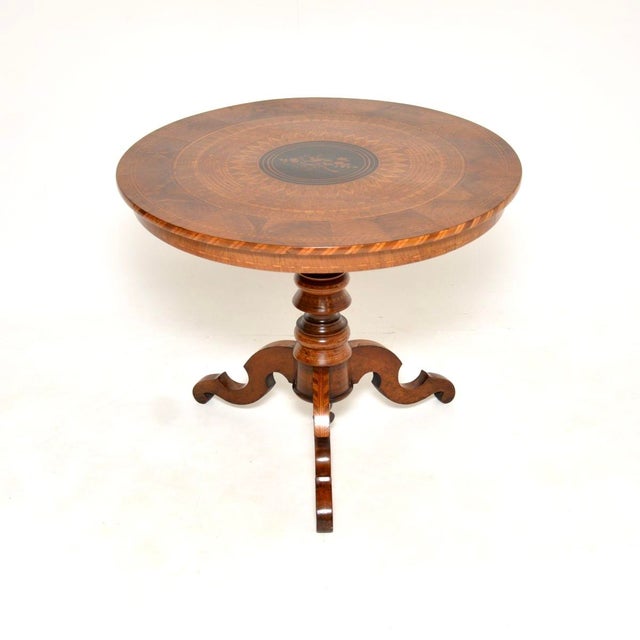 Antique Italian Sorrento Dining Table, 1870s For Sale - Image 13 of 13