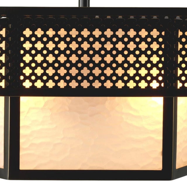 Ceiling Lamp in Metal with Bronze Finish and Frosted Glass For Sale - Image 6 of 10