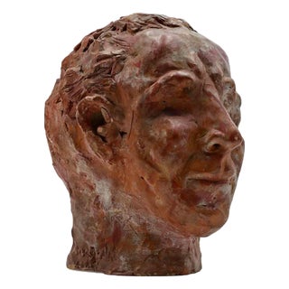 Sirio Pellegrini, Portrait Sculpture, 1960s, Terracotta For Sale