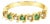 Emerald Diamond S Style Wedding Band 14 Yellow Gold, Size 6 For Sale